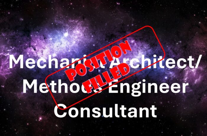 Mechanical Architect/Methods Engineer Consultant